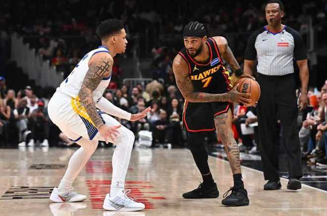 勇士客场惨败老鹰吞三连败 丹尼尔斯28分率队双