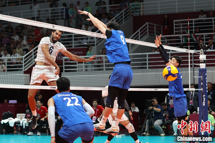 杭州亚运会男排决赛中国男排不敌伊朗队错失金